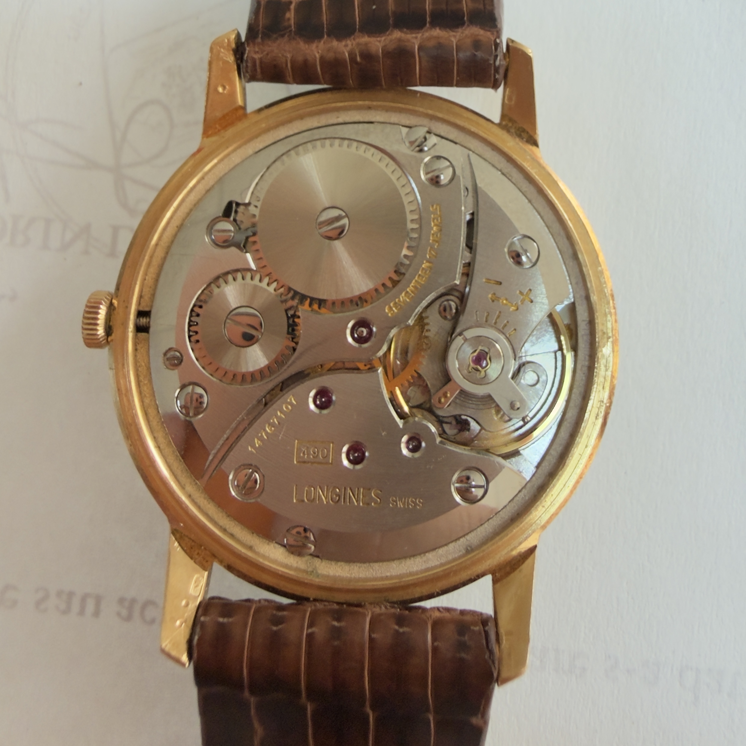 Longines Vintage Aur 18K - imagine 4